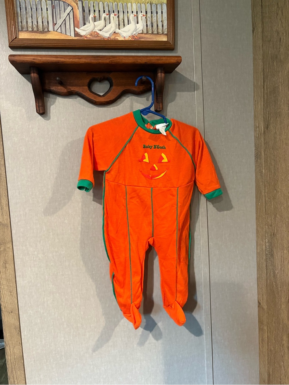 Vintage 1994 Baby B’Gosh pumpkin sleeper